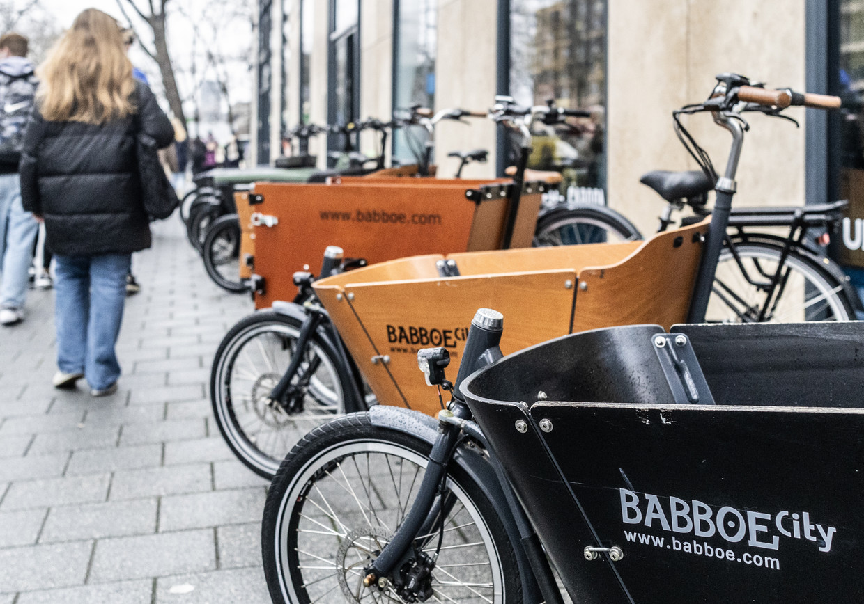 Een Babboe bakfiets, die momenteel niet meer verkocht mag worden.  ANP-afbeelding 