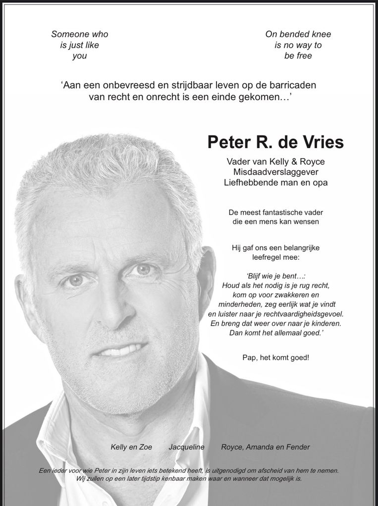 Peter R. de Vries Wikipedia