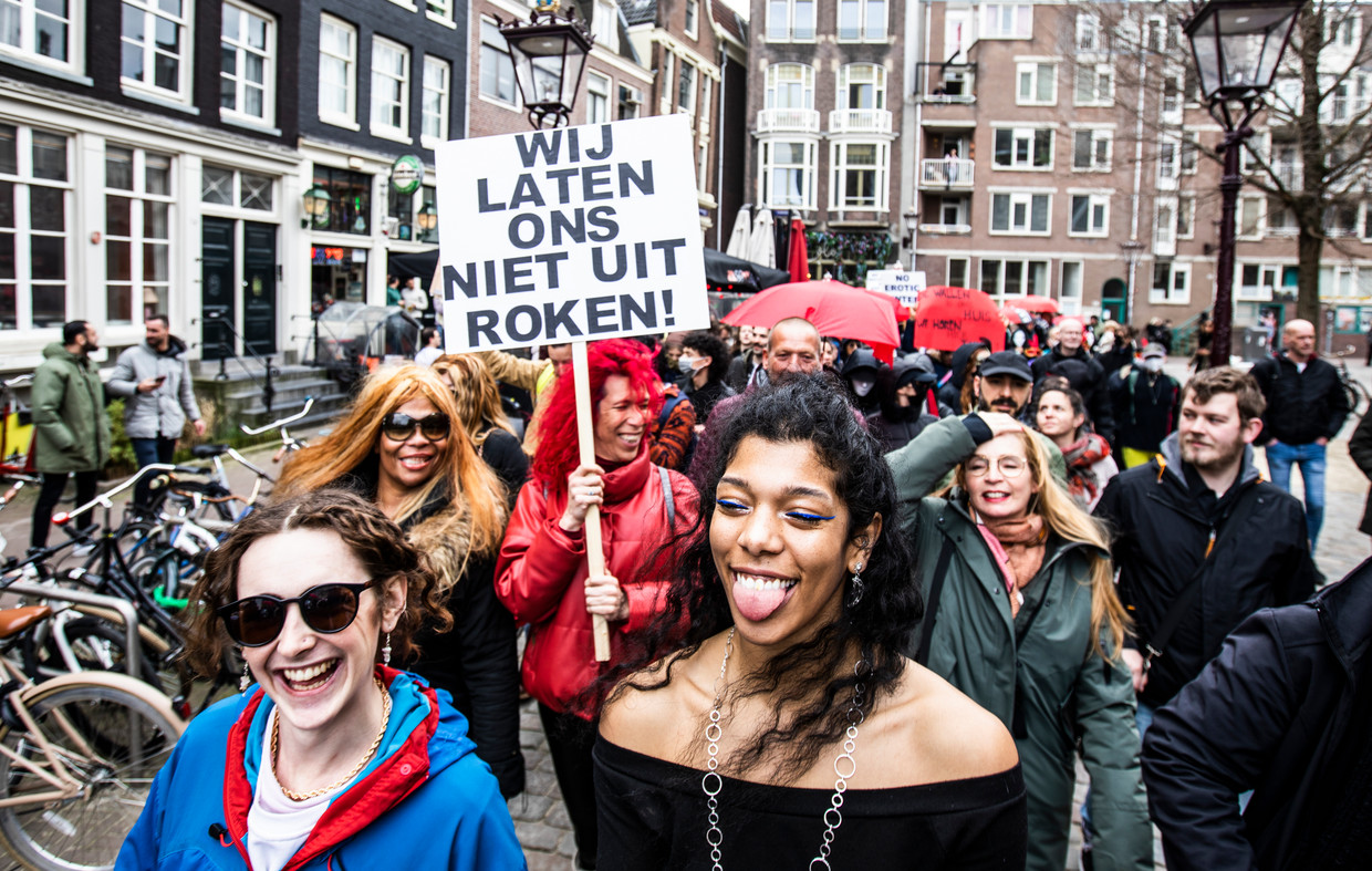 Sekswerkersprotest bij de Stopera